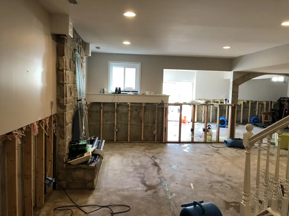 Restoration equipment on a Miami job