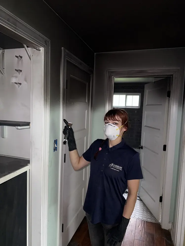 Biscayne Water & Flood Restoration technician on a job in Miami