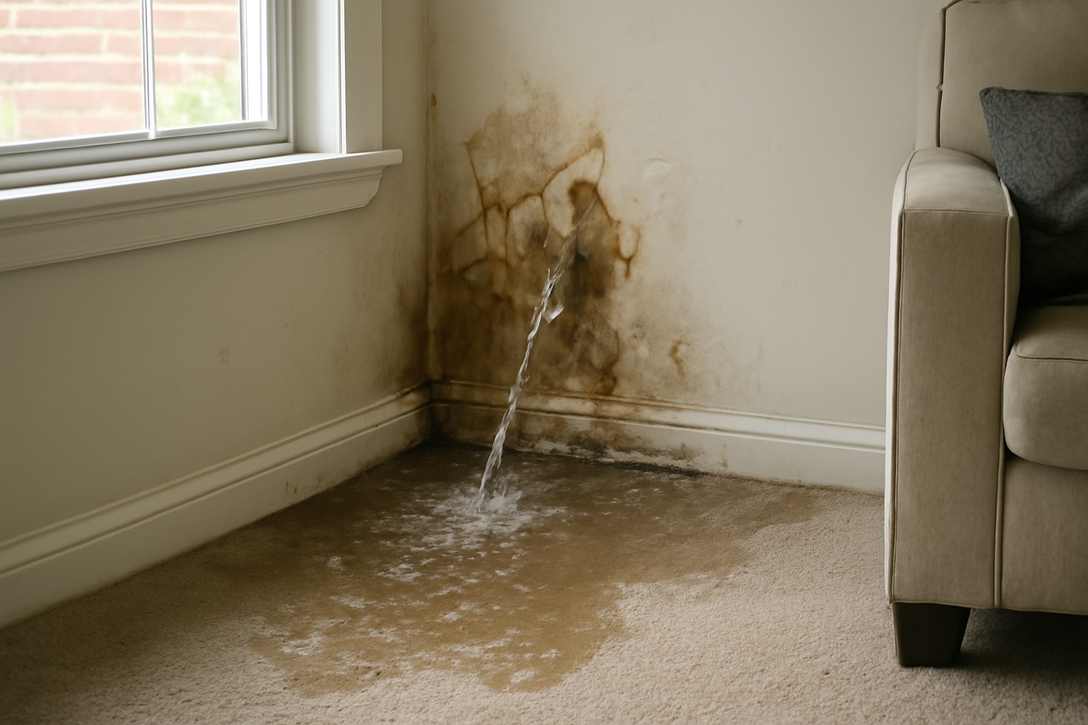 Burst Pipe Water Damage Restoration in Ives Estates, FL