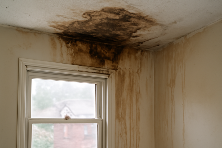 Roof Leak Water Damage Restoration